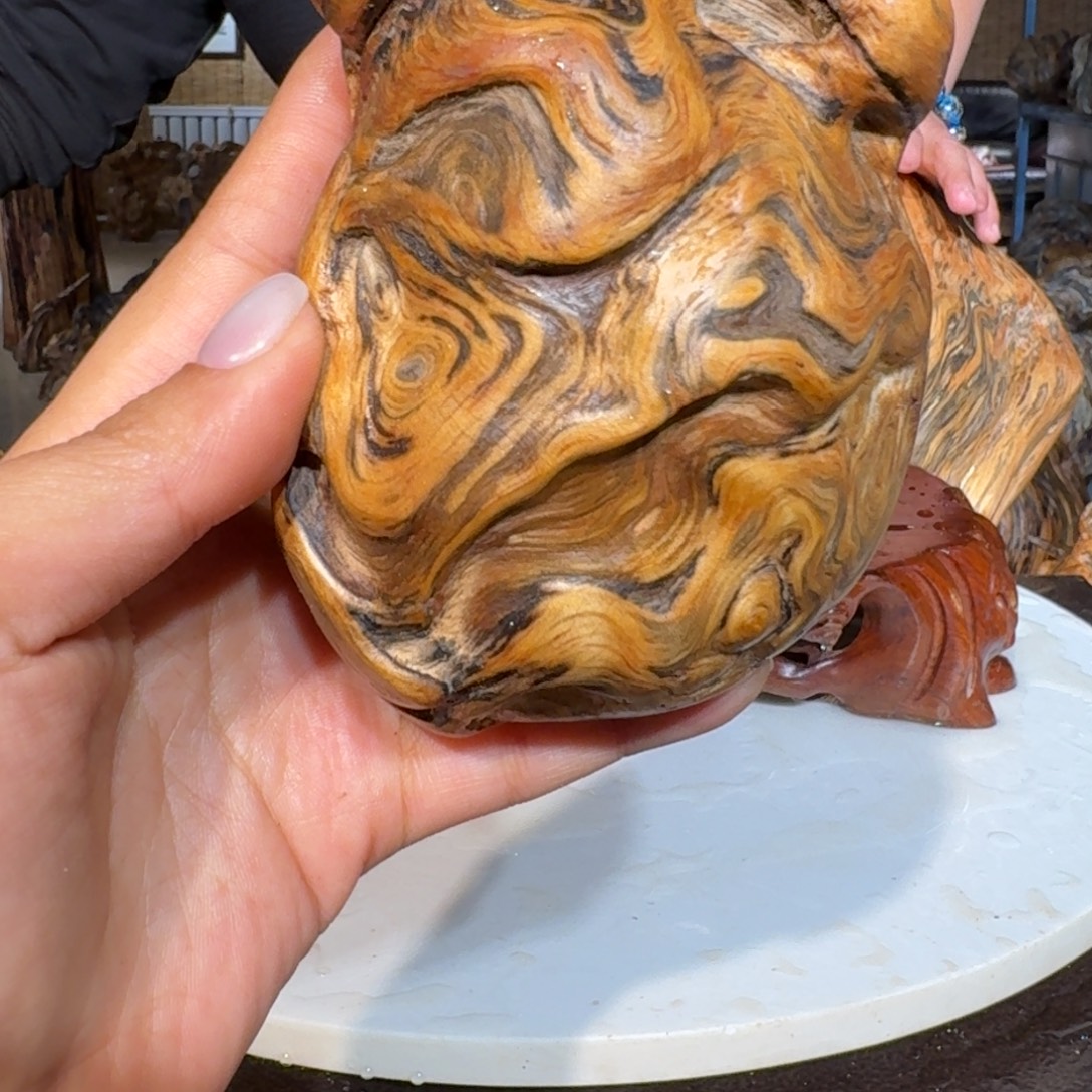 唐***5琥珀木北沉香琥珀木摆件定向链接009