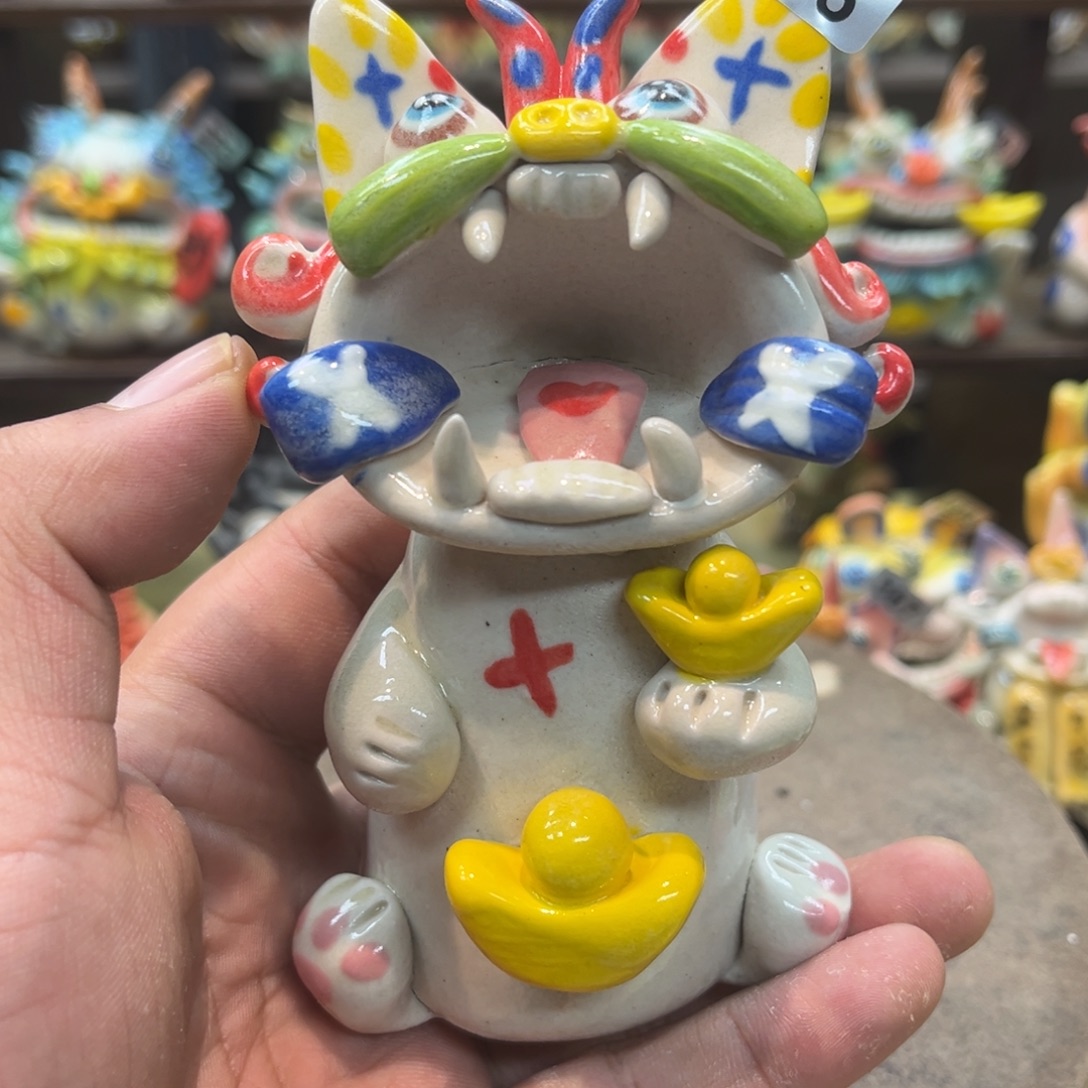 陶瓷纯手工抽象陶瓷摆件365