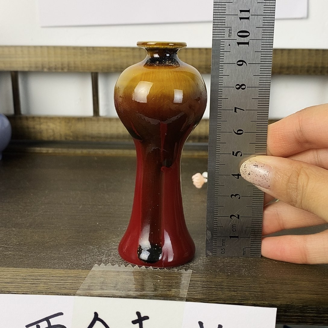 摆件景德镇高温陶瓷小花瓶