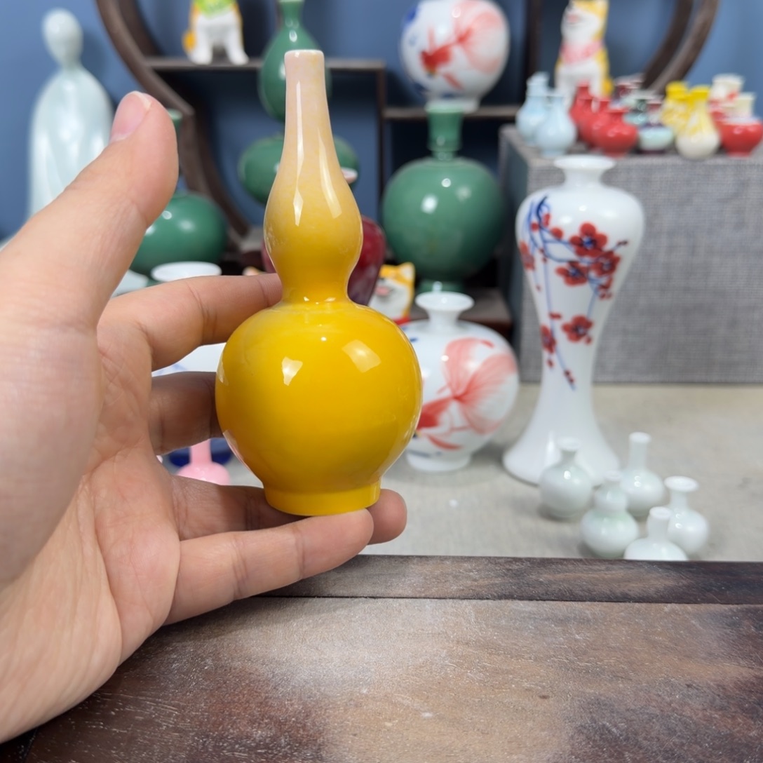 陶瓷手工小花器摆件