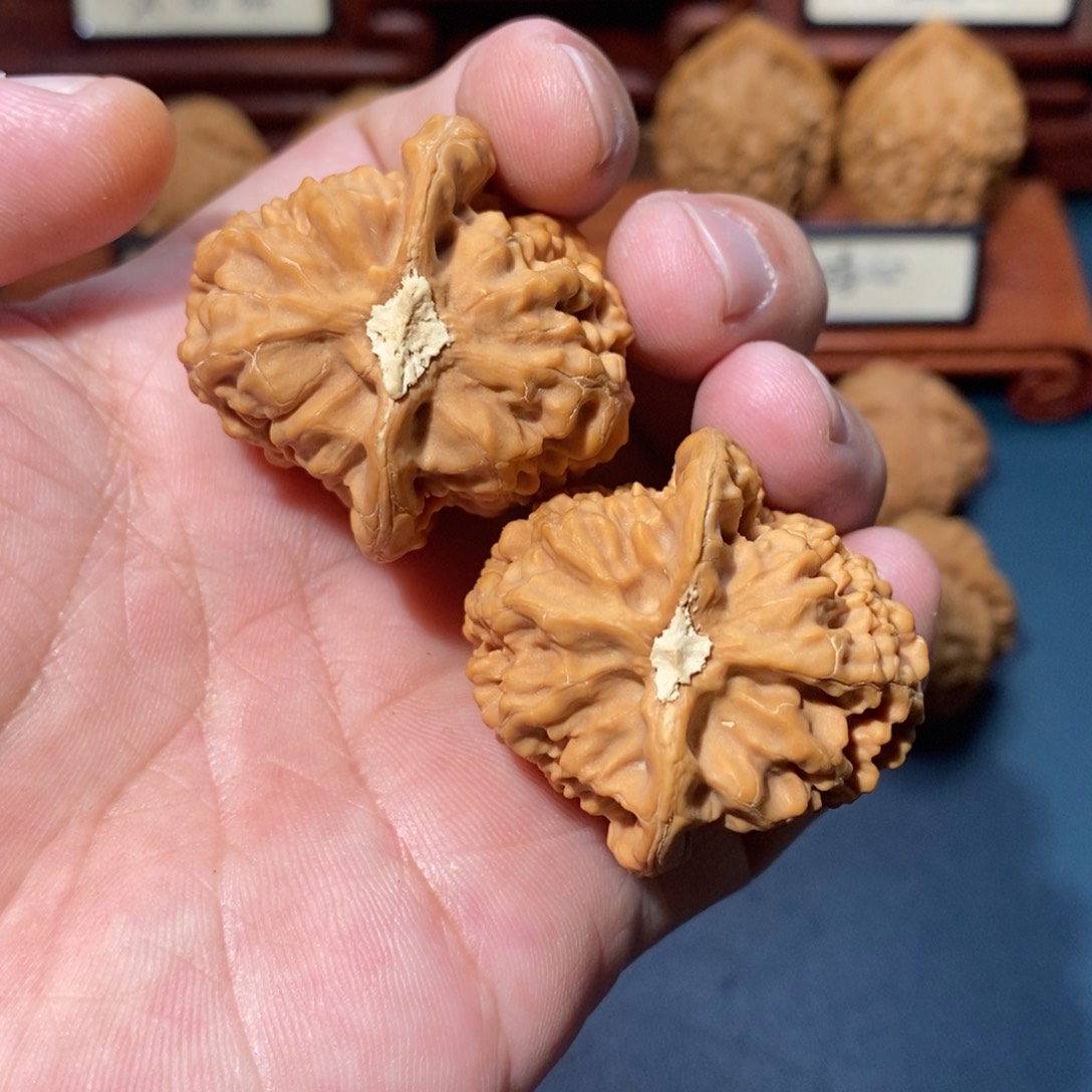 文玩核桃吊坠原树红莲