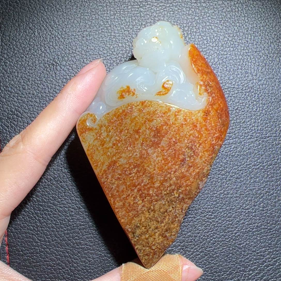 Y***.和田玉未镶嵌颈饰