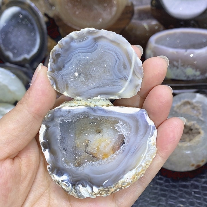 未镶嵌珠宝半成品紫晶小盆盆