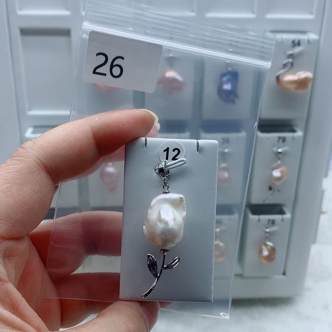 淡水珍珠吊坠(不含链)合金