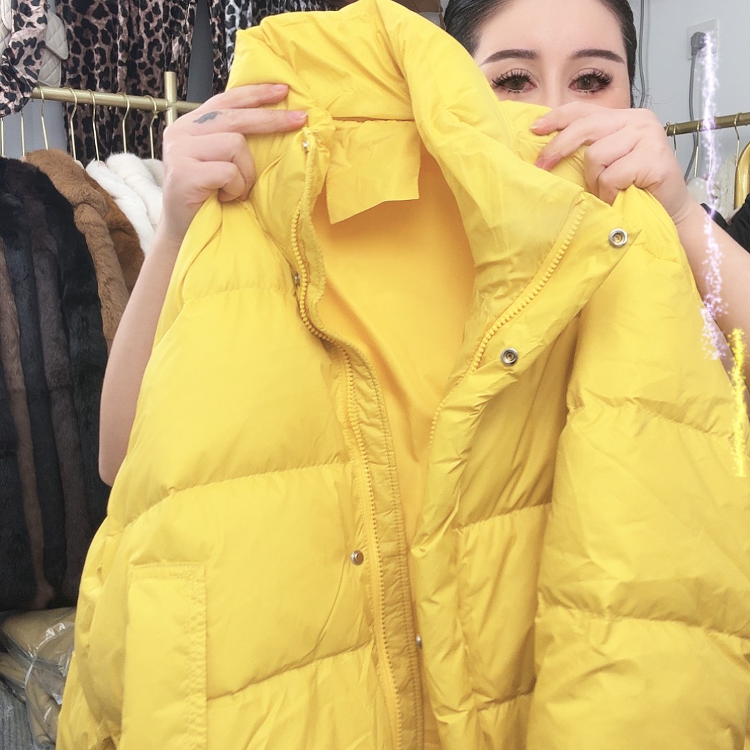 定制黄色羽羽外套秒杀不退不换213