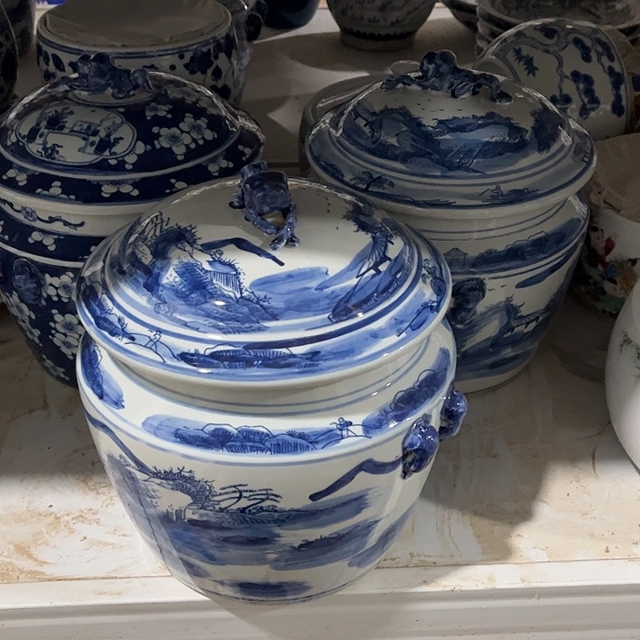 聚***玩摆件陶两个山上一个冰m