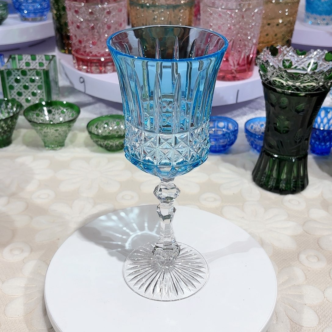 手****柔水晶杯水晶花瓶果盘通宝工艺品