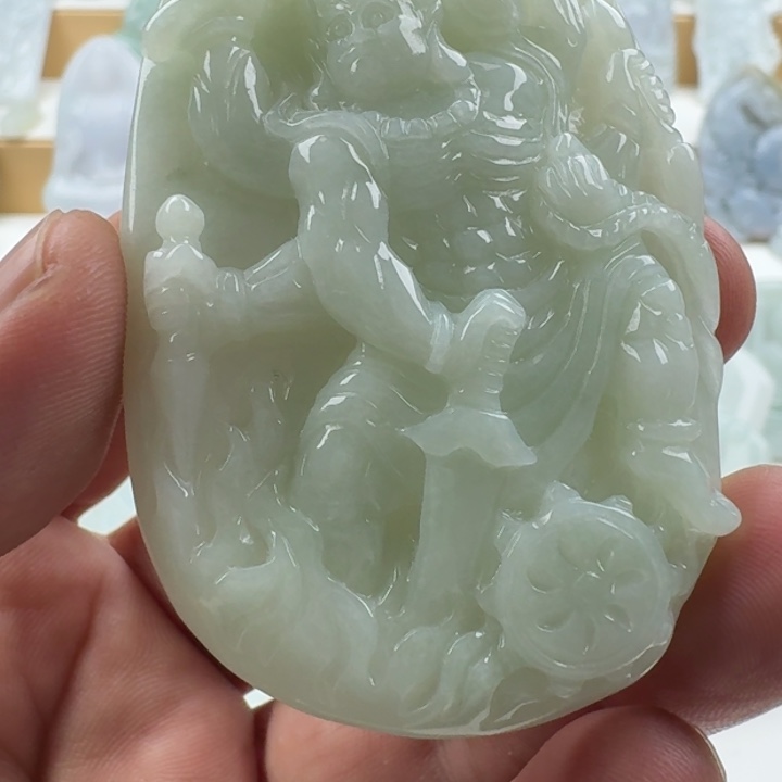 夜***醒翡翠未镶嵌颈饰天然缅甸A货翡翠