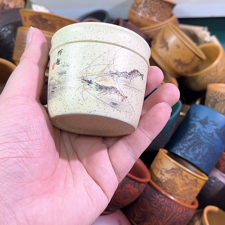 茶杯紫砂全手工紫砂主人杯 
