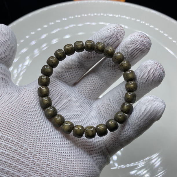 【一物一拍·绿冰DY】尺寸9*8绿冰糖·针尖儿星·星月手串