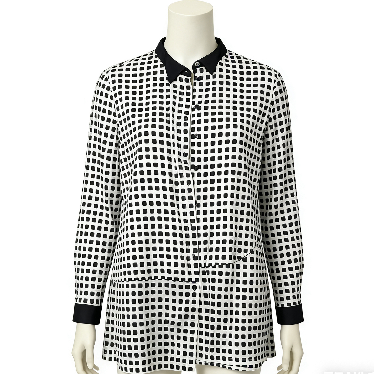 孤品衬衫裙-100棉格子衬衫中长款2241501