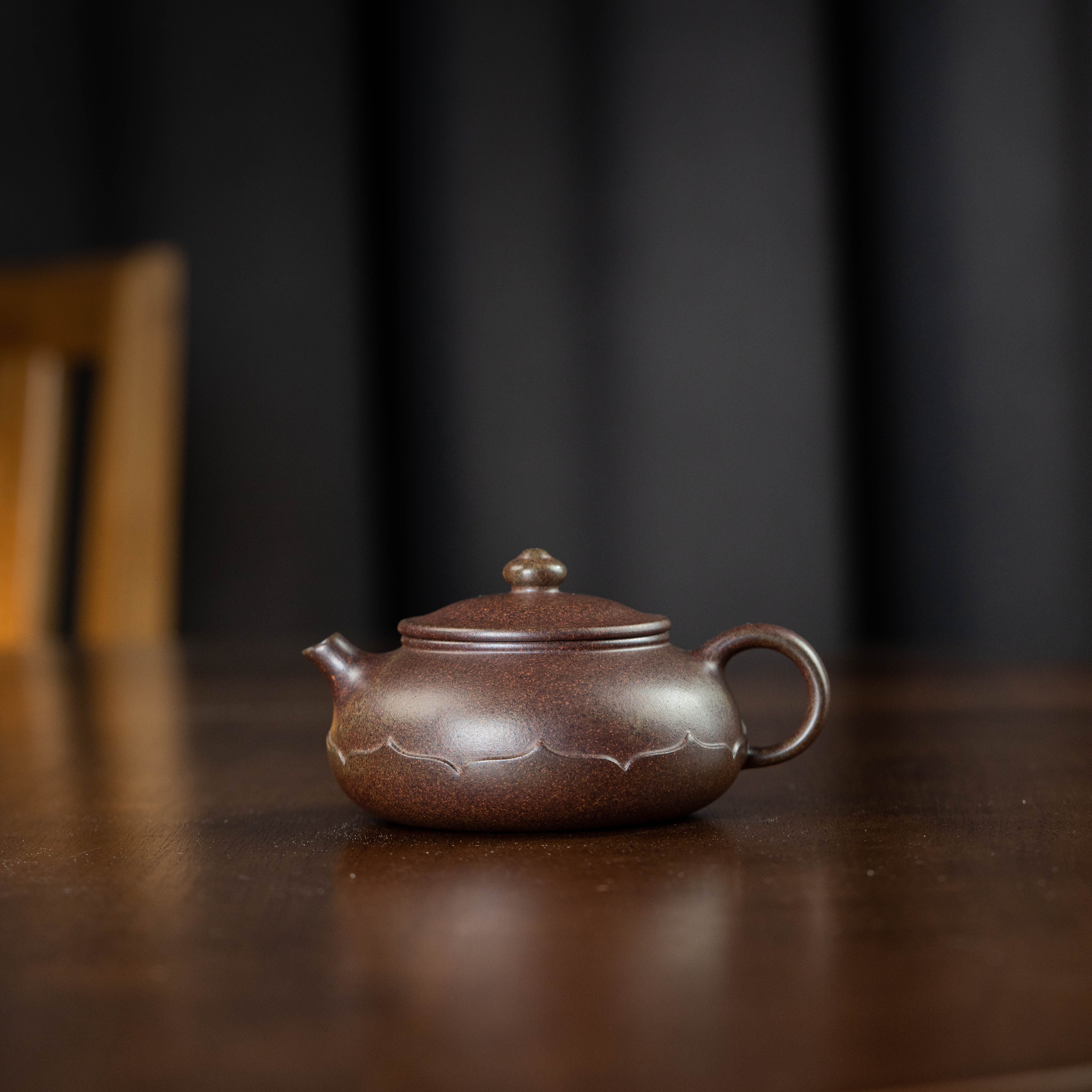 【珽珽茶器】寒江 段泥柴烧190cc家用紫砂壶tt2