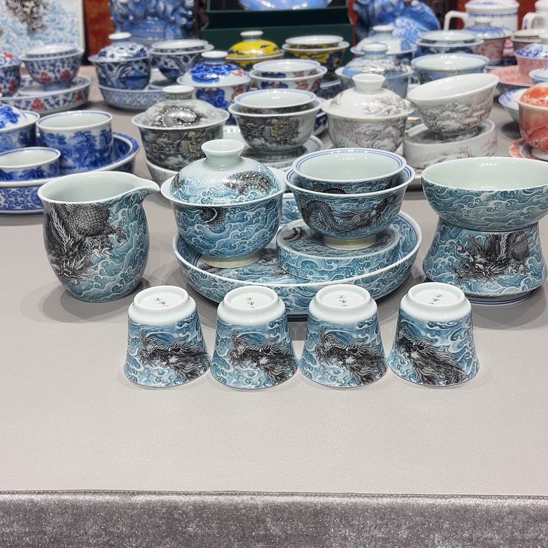 盖碗景德镇高温茶具