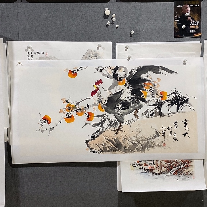 国画手写手绘作品123