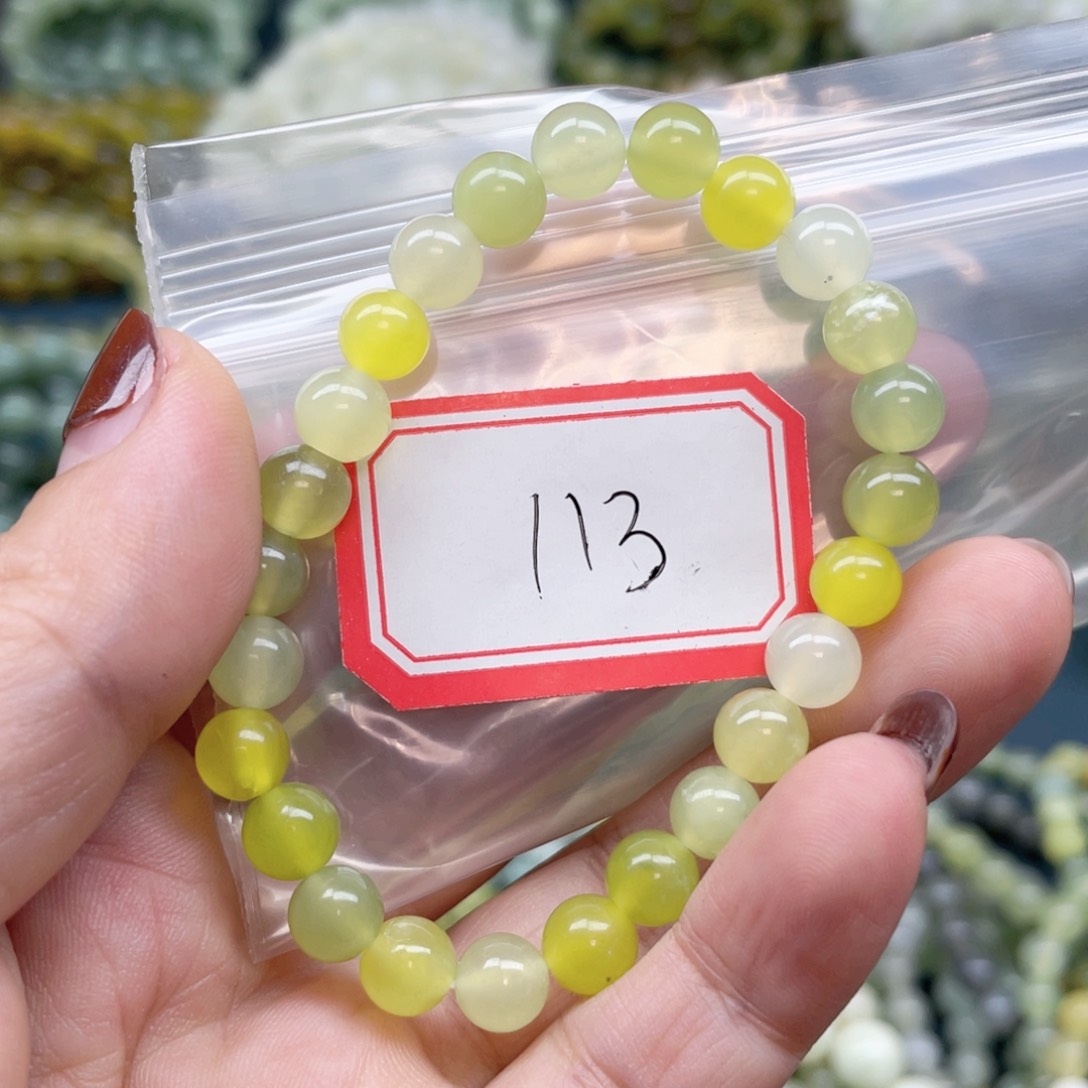 未镶嵌蛇纹石玉手串