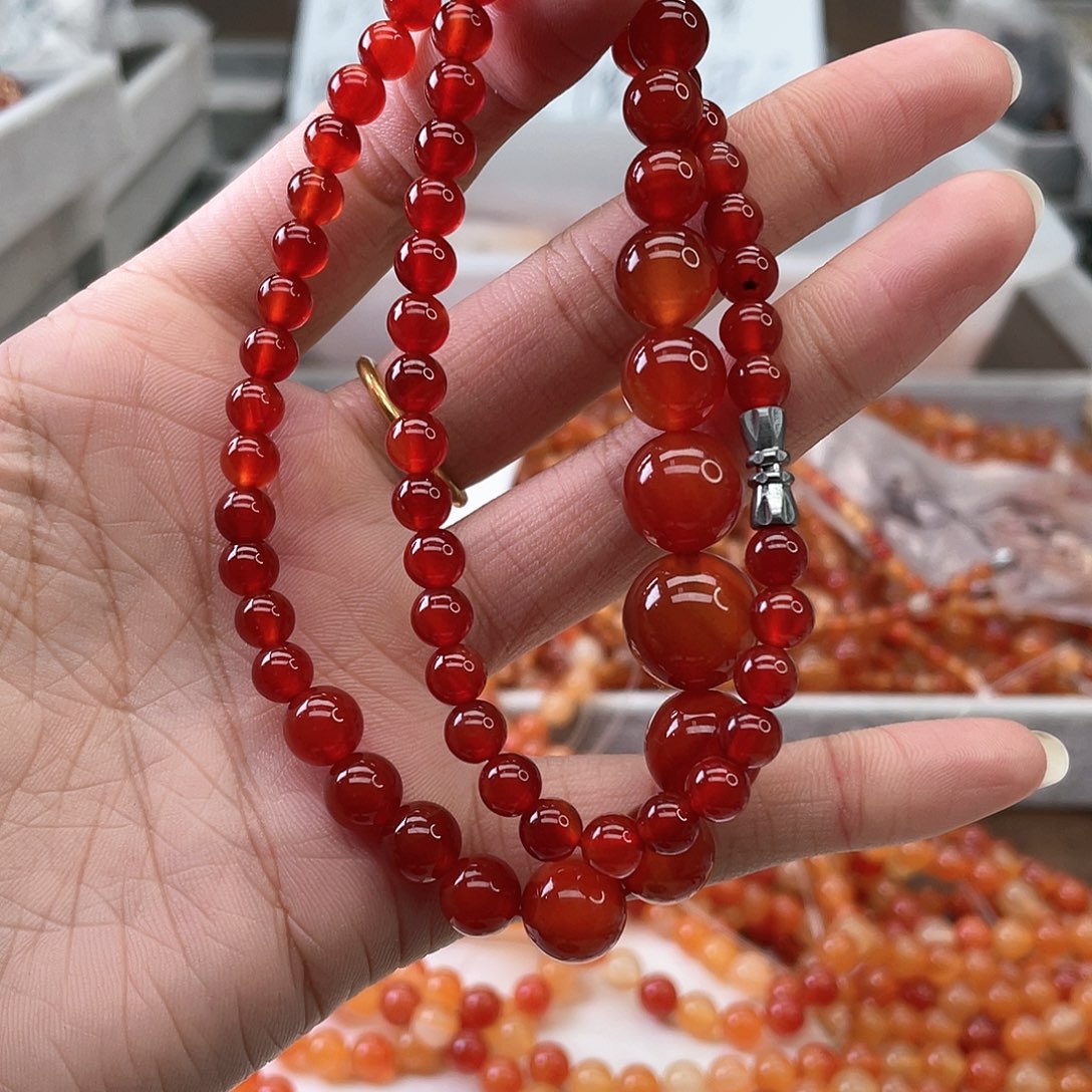 玛瑙/玉髓耳钉合金雨*塔链1