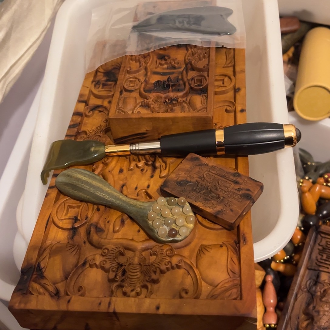 陶瓷雷击枣木三个