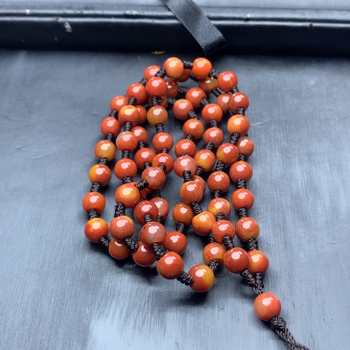 石英质玉（黄龙玉）未镶嵌手链