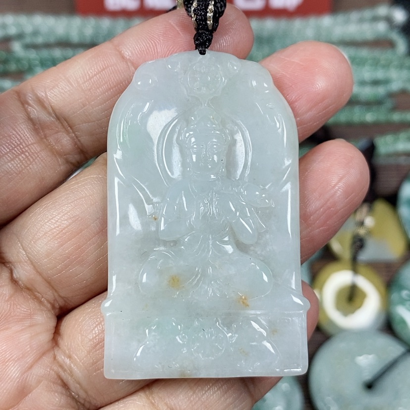 【闪购商品】翡翠颈饰未镶嵌玉吊坠翡翠玉观音牌
