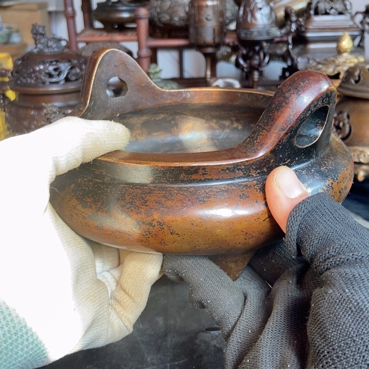照****火铜器工艺品摆件香炉摆件