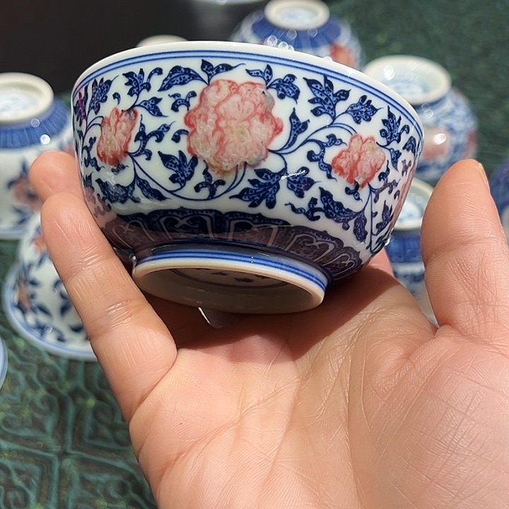 微瑕臻玉古坊原矿孔雀石釉里红