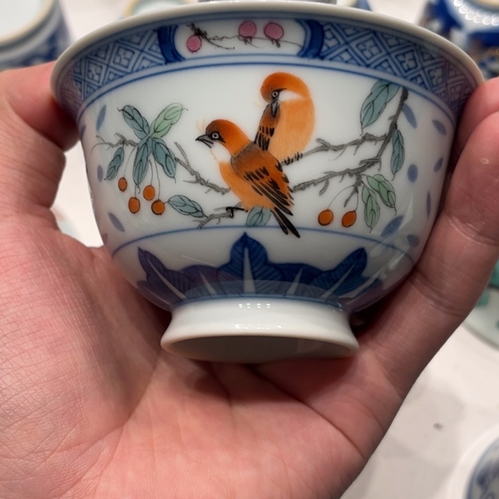 清****景德镇高温陶瓷杯子