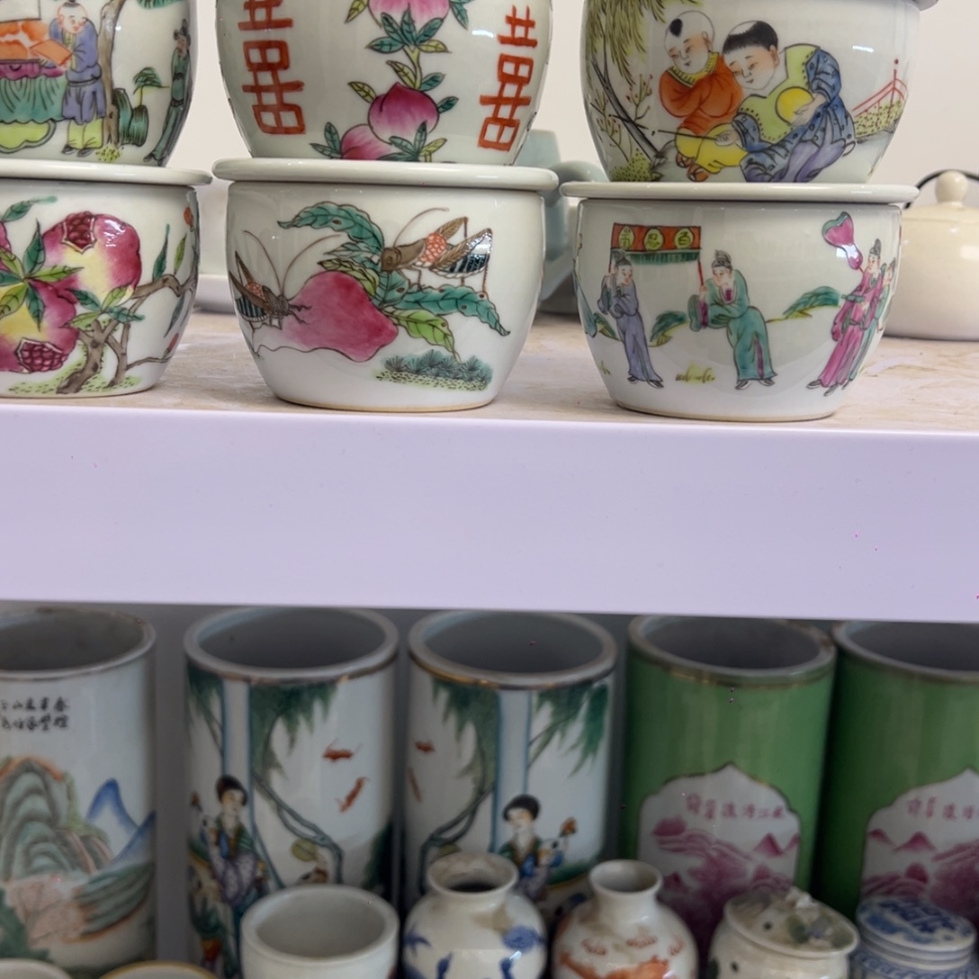 一***順瓷片瓷器摆件、茶室雅器