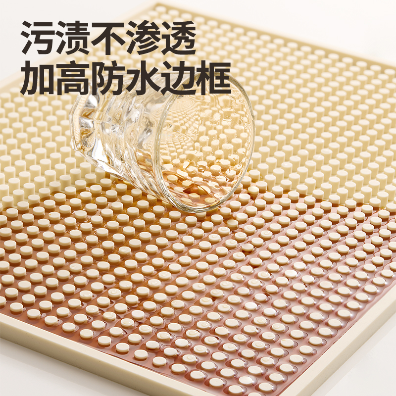 吧台垫沥水垫子吸水防滑杯垫酒吧滤水垫橡胶长方形隔热垫桌垫