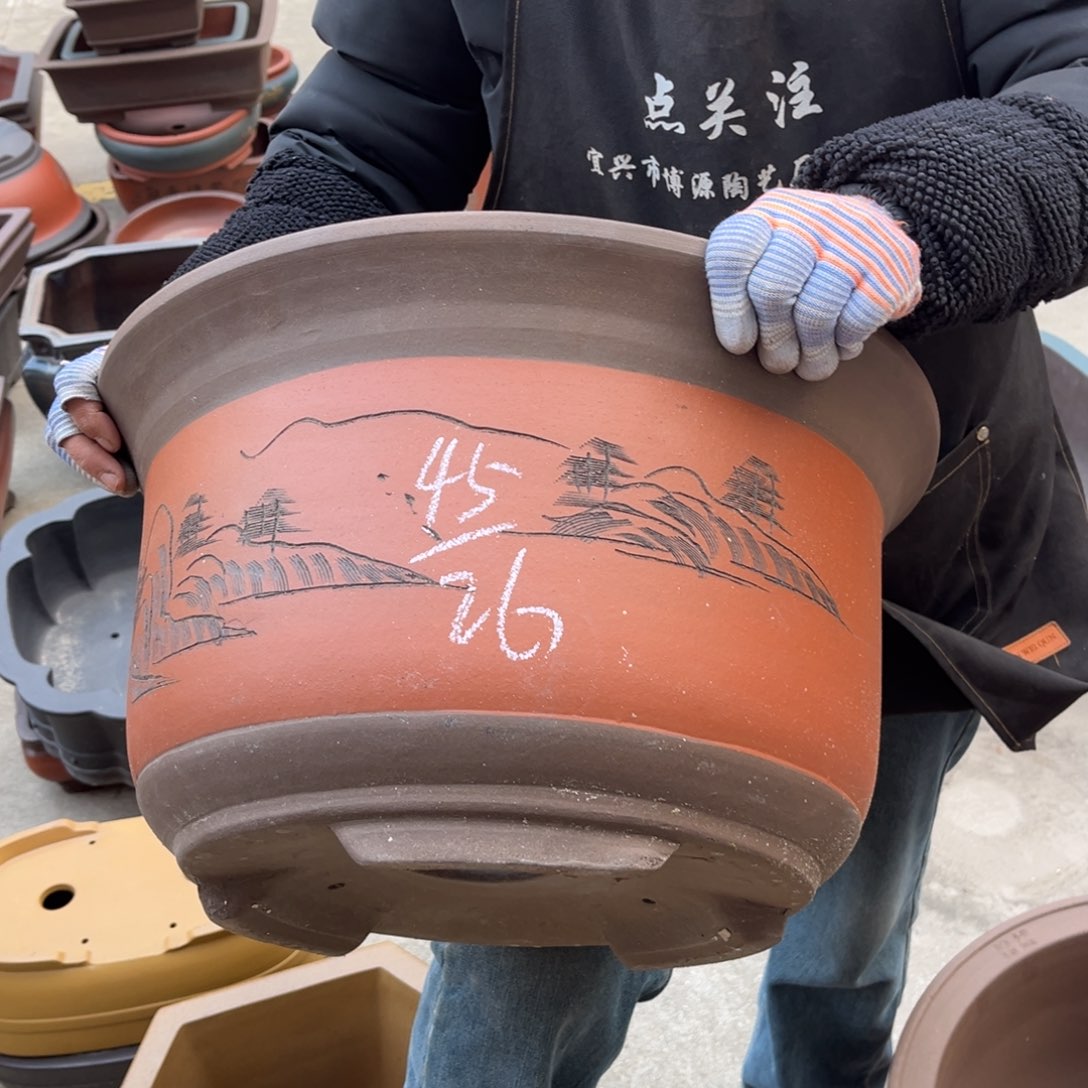 紫砂花盆盆景艺术