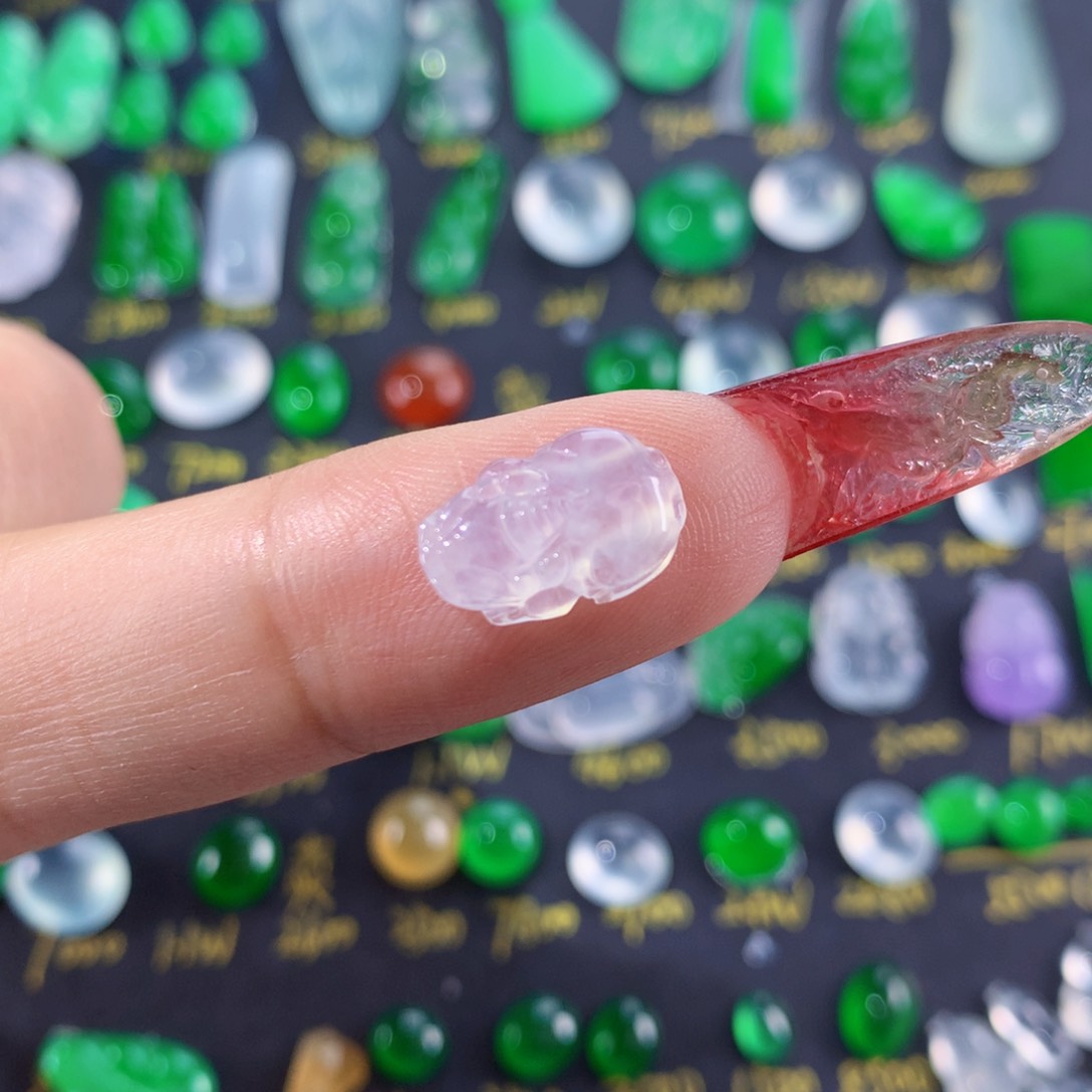 翡翠颈饰未镶嵌纯天然缅甸翡翠A货