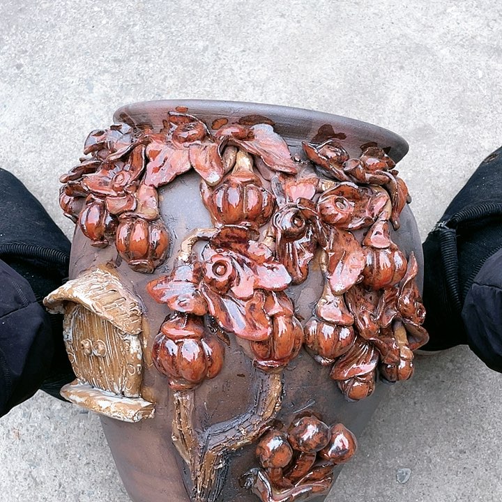 紫砂花盆瑕疵25.30花盆