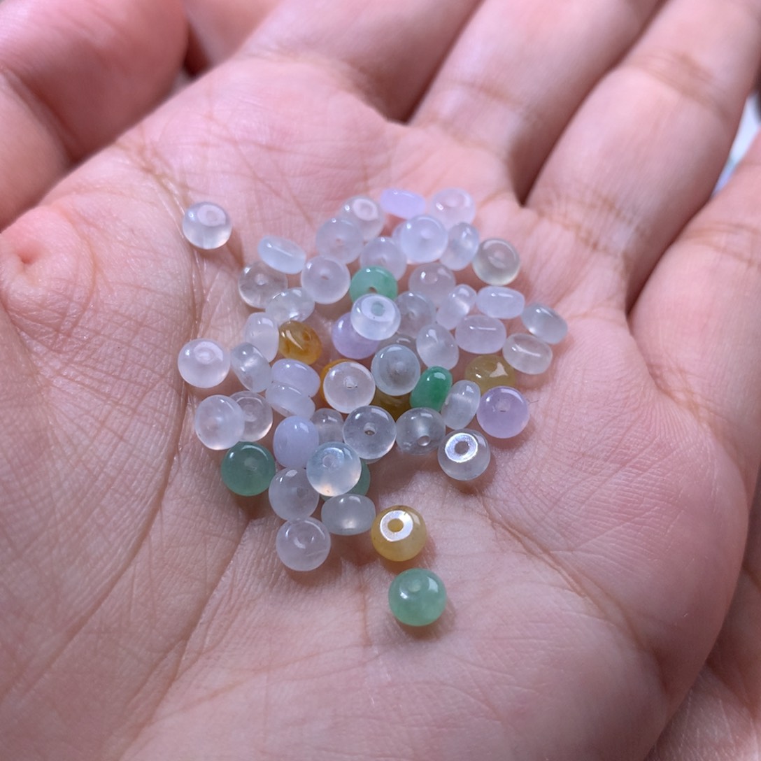 散珠翡翠我*多样性发货58颗