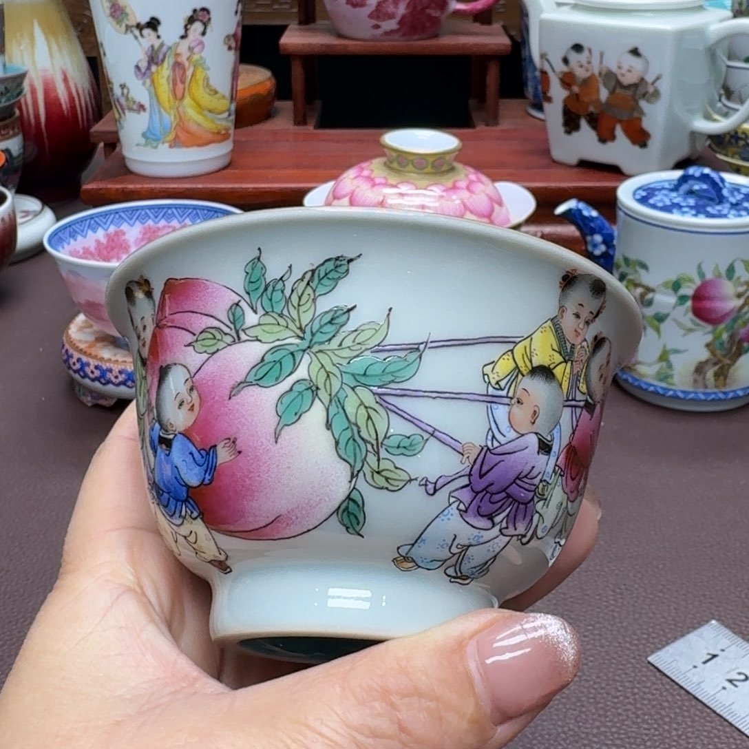 瓷片景德镇仿古手工制作精品展示