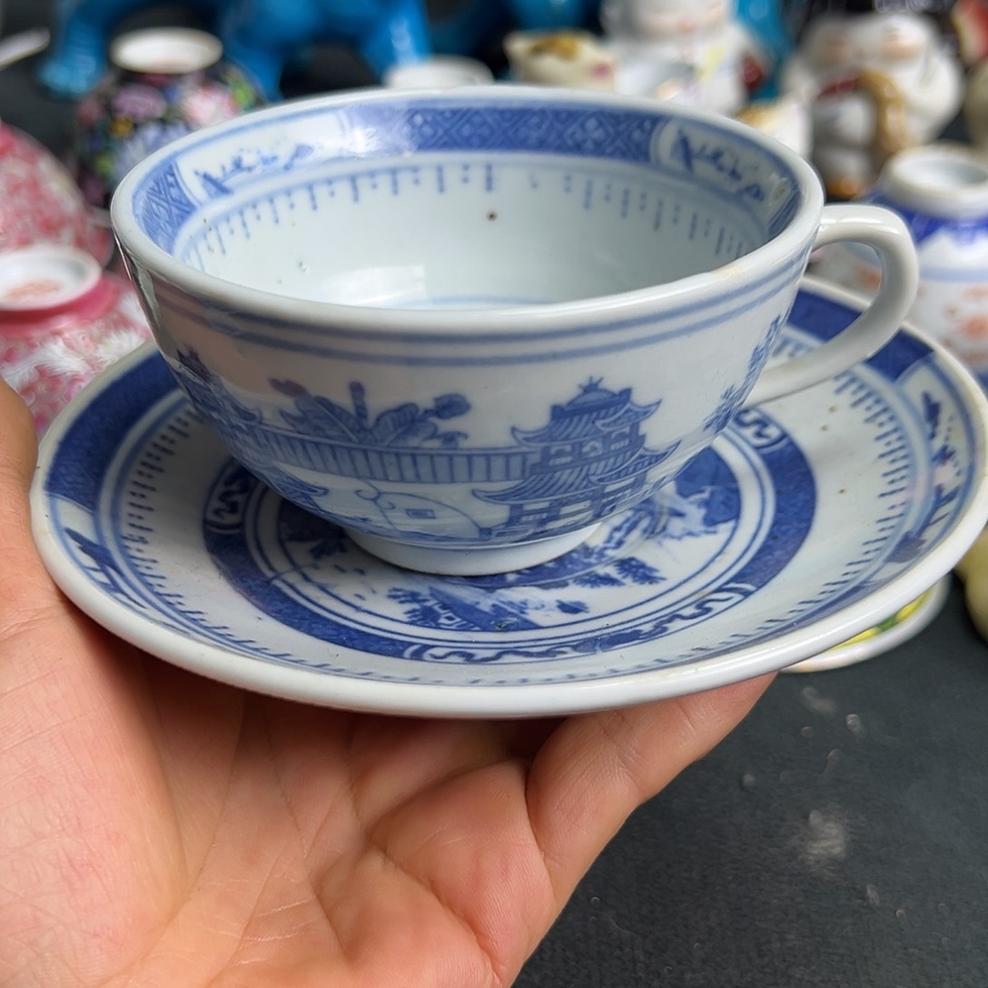 杯景德镇陶瓷耳杯