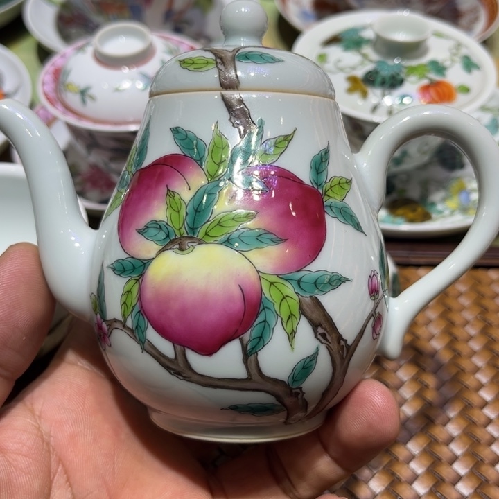 纯手绘精品盖碗杯