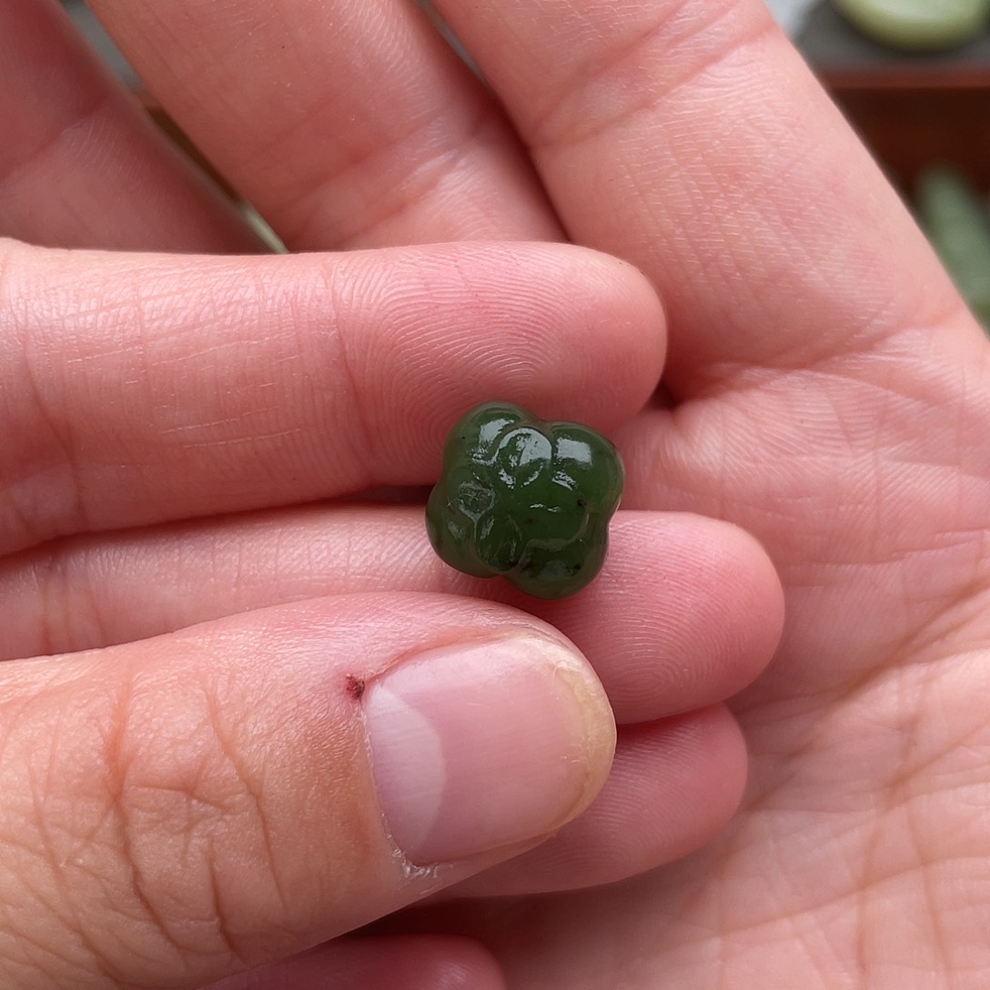 和田玉未镶嵌颈饰小柿子小配饰