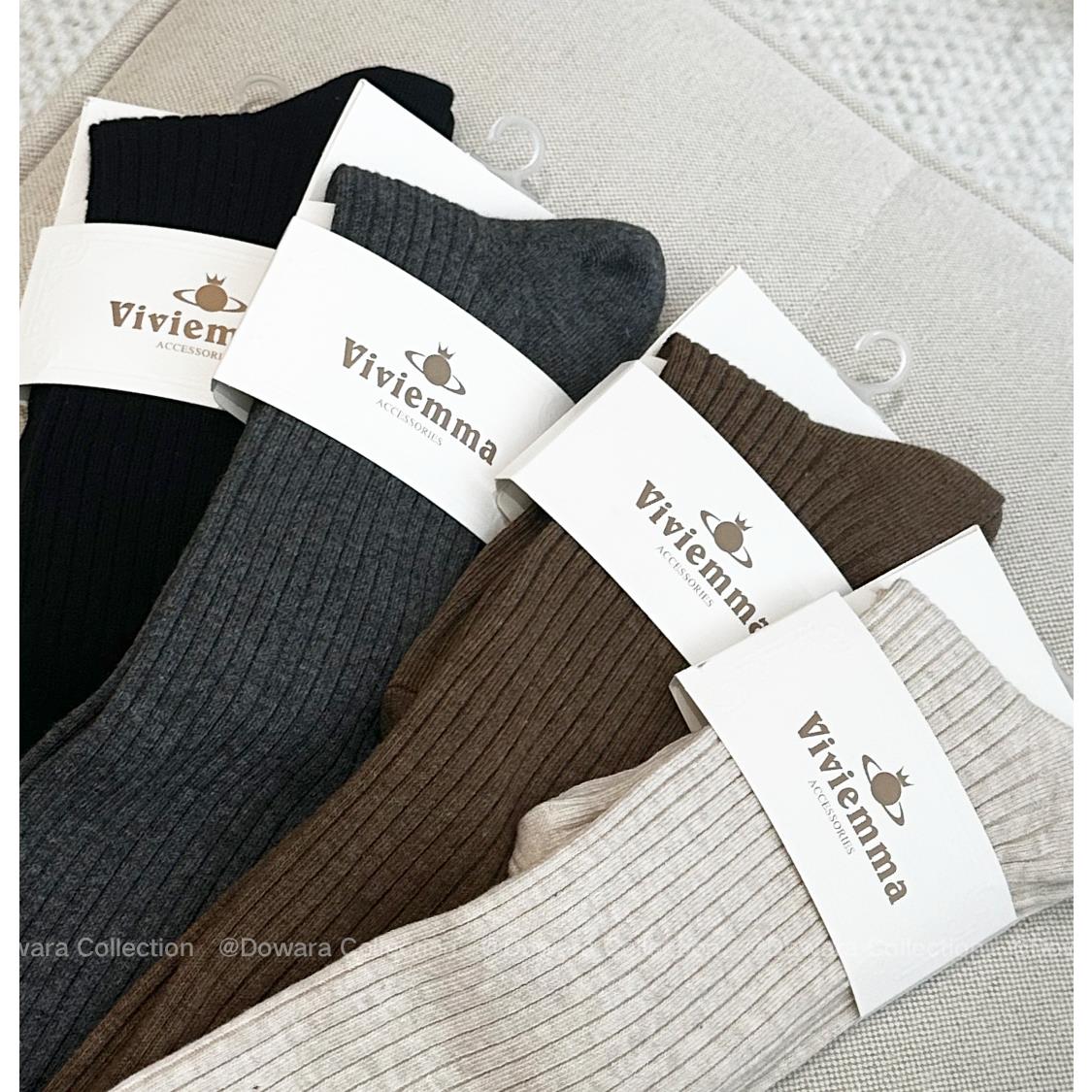 大婉酱微胖定制韩系竖条纹纯色小腿袜早秋百搭休闲中长筒袜2158D