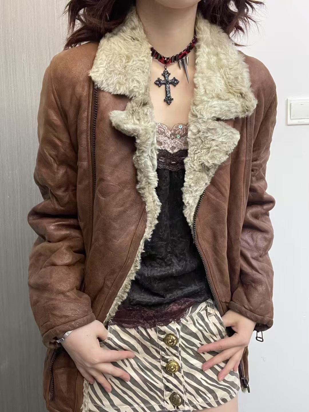 vintage古着皮衣外套609-799拍这里