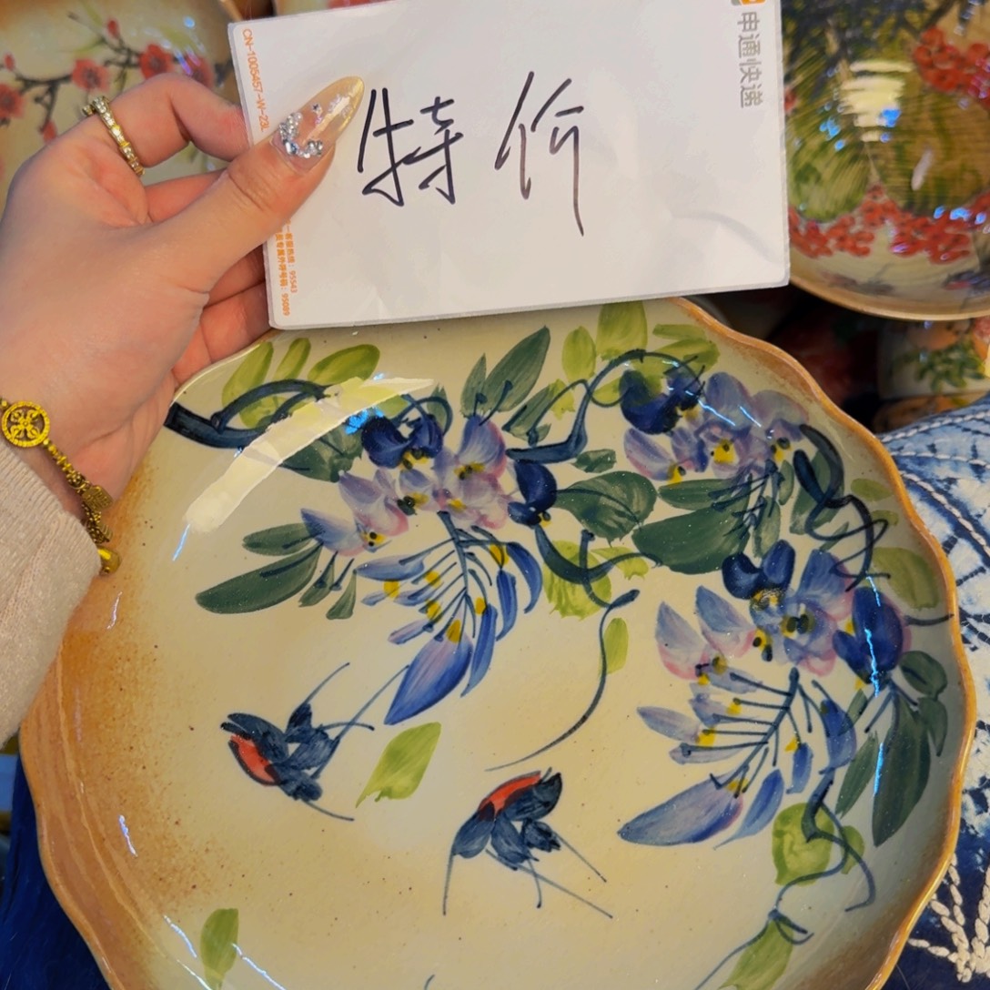 瓷片景德镇陶瓷手工手绘