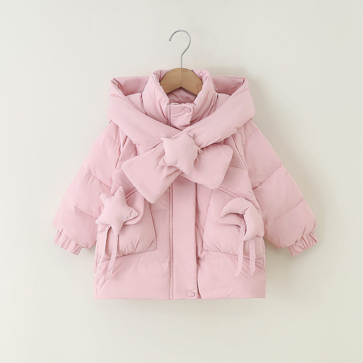 女童白鸭绒羽绒服2025新款儿童冬季小女孩加厚洋气女宝宝冬装外套