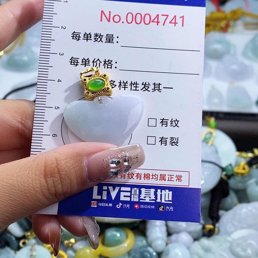 翡翠未镶嵌颈饰4741