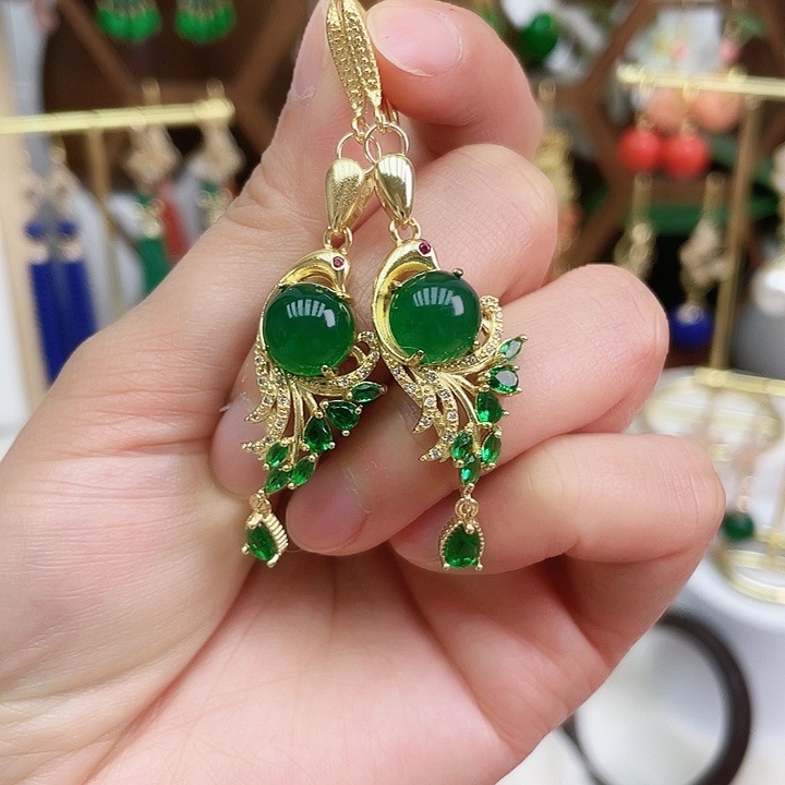 玛瑙/玉髓耳钉合金