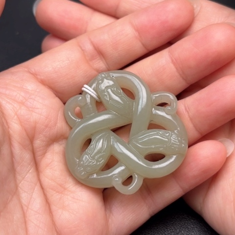 和田玉挂件未镶嵌申****0