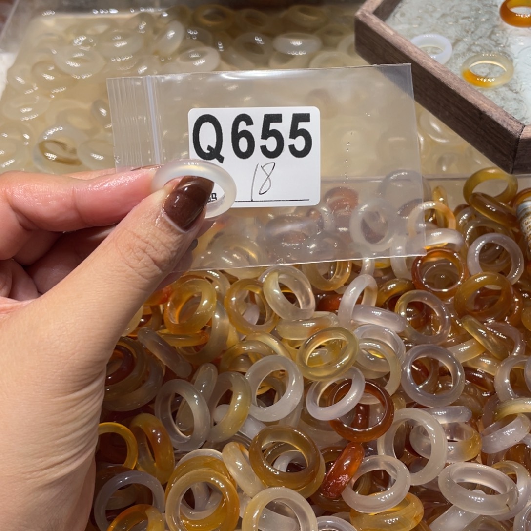 玛瑙/玉髓未镶嵌戒指655
