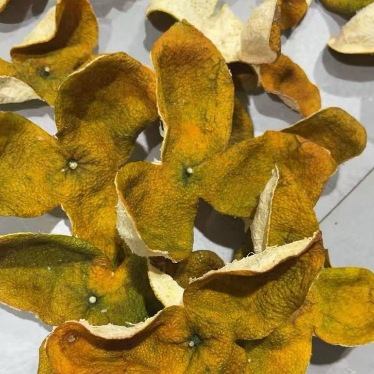 B【新会东甲】2025年二红皮广东茶枝柑皮代用茶茶枝柑陈皮 新皮二红