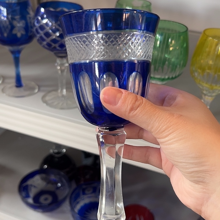 平底款水晶玻璃微瑕一个