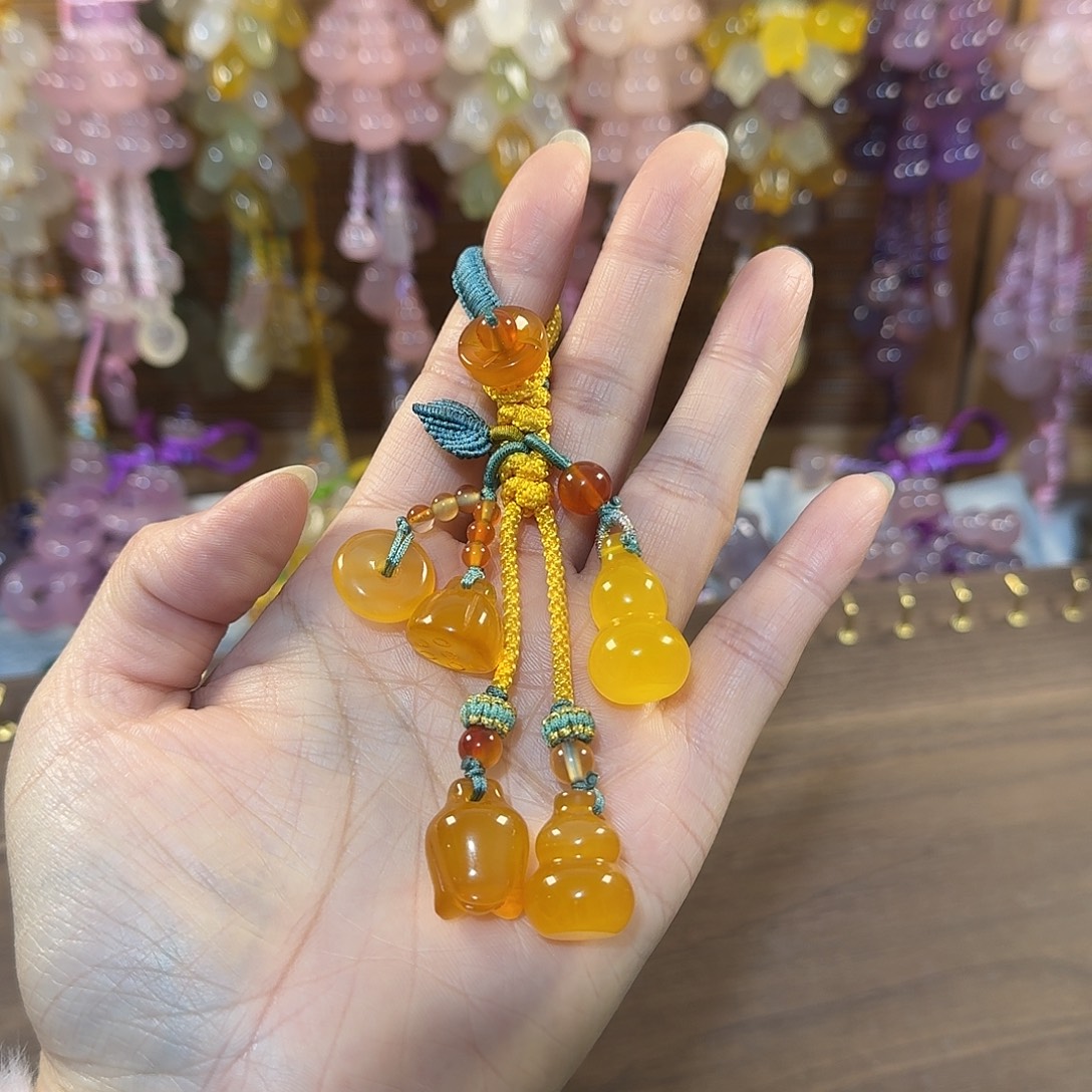 X***X玛瑙/玉髓未镶嵌钥匙挂件