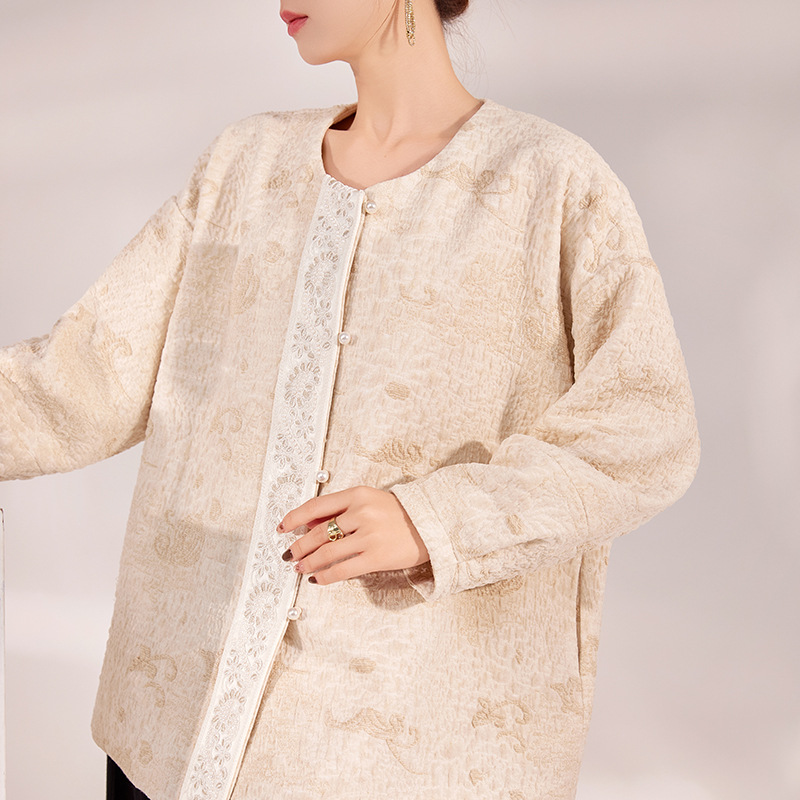 DouPB轻奢2024早秋新款复古新中式高级外套轻奢宽松休闲显瘦国风