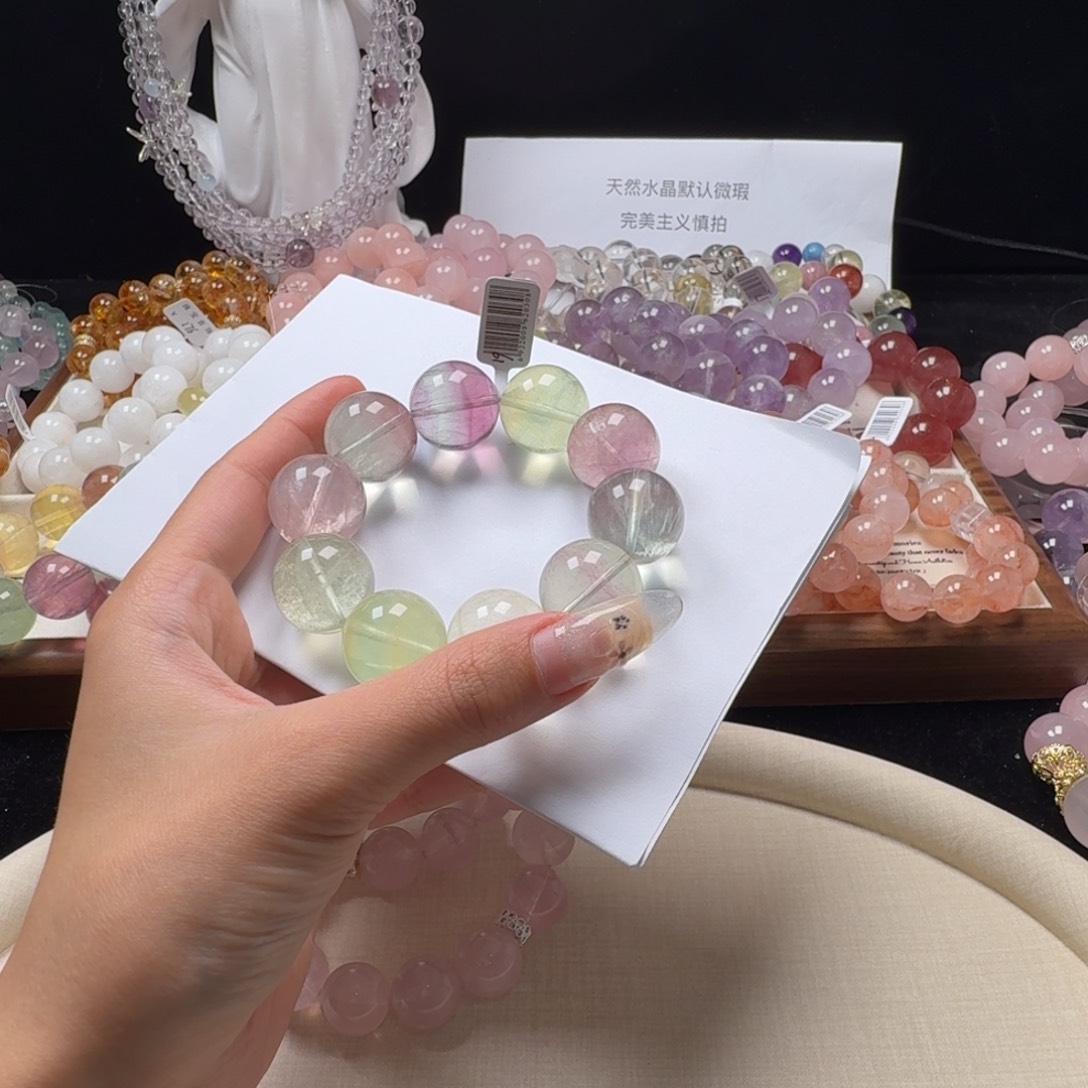 烟晶手链银S925镶嵌郑*圆