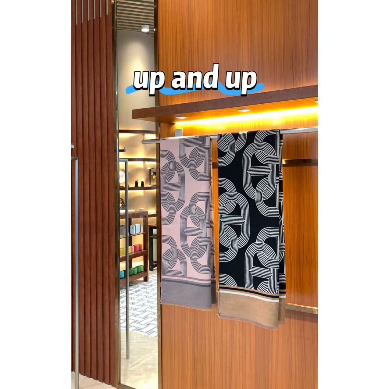 猪鼻子双面花色披肩 秋冬保暖舒适百搭大围巾